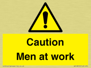 Caution Men at work